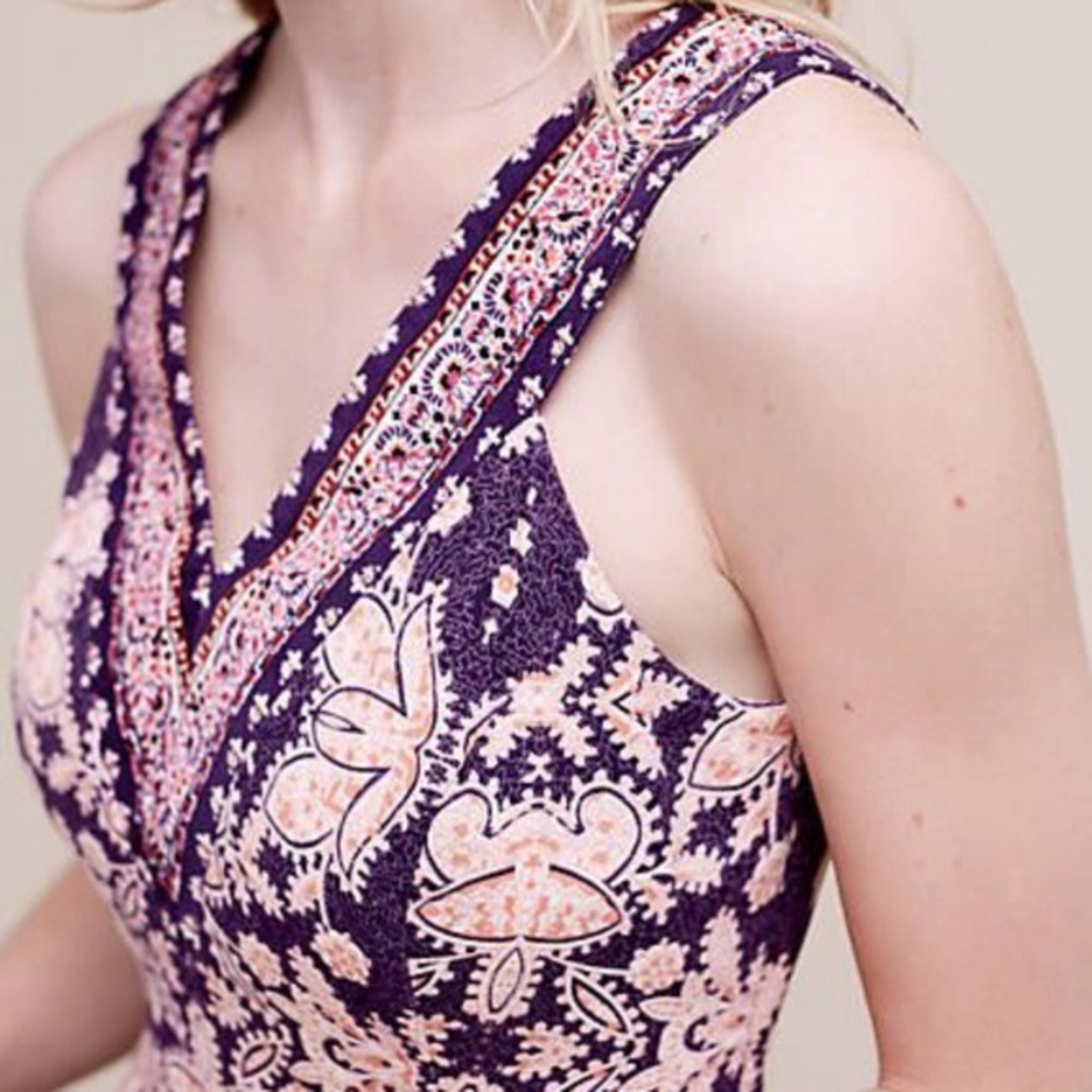 Anthropologie Maeve Cour Royale Dress